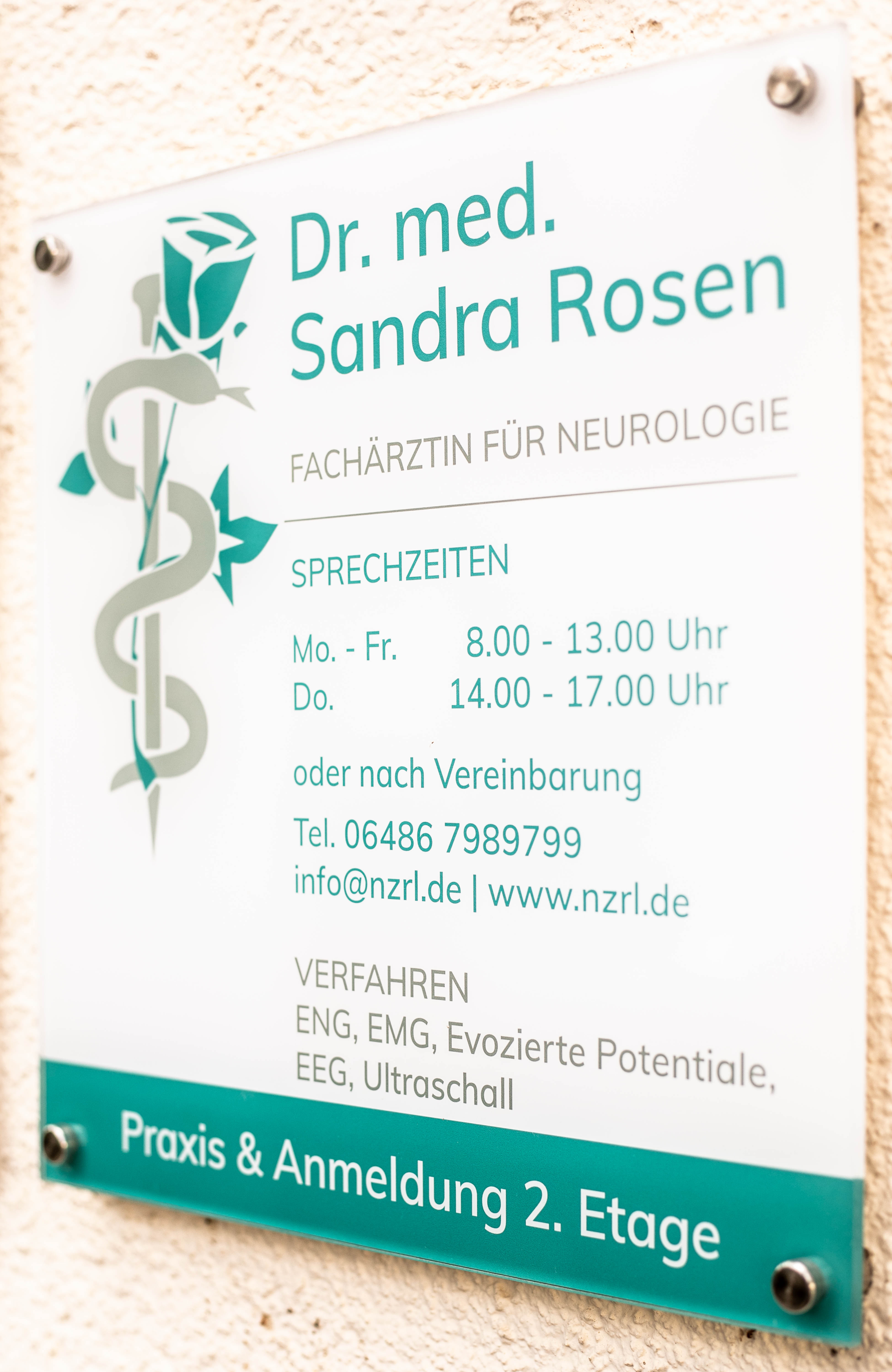 Praxisbeschilderung 2 Neurozentrum Rhein-Lahn
